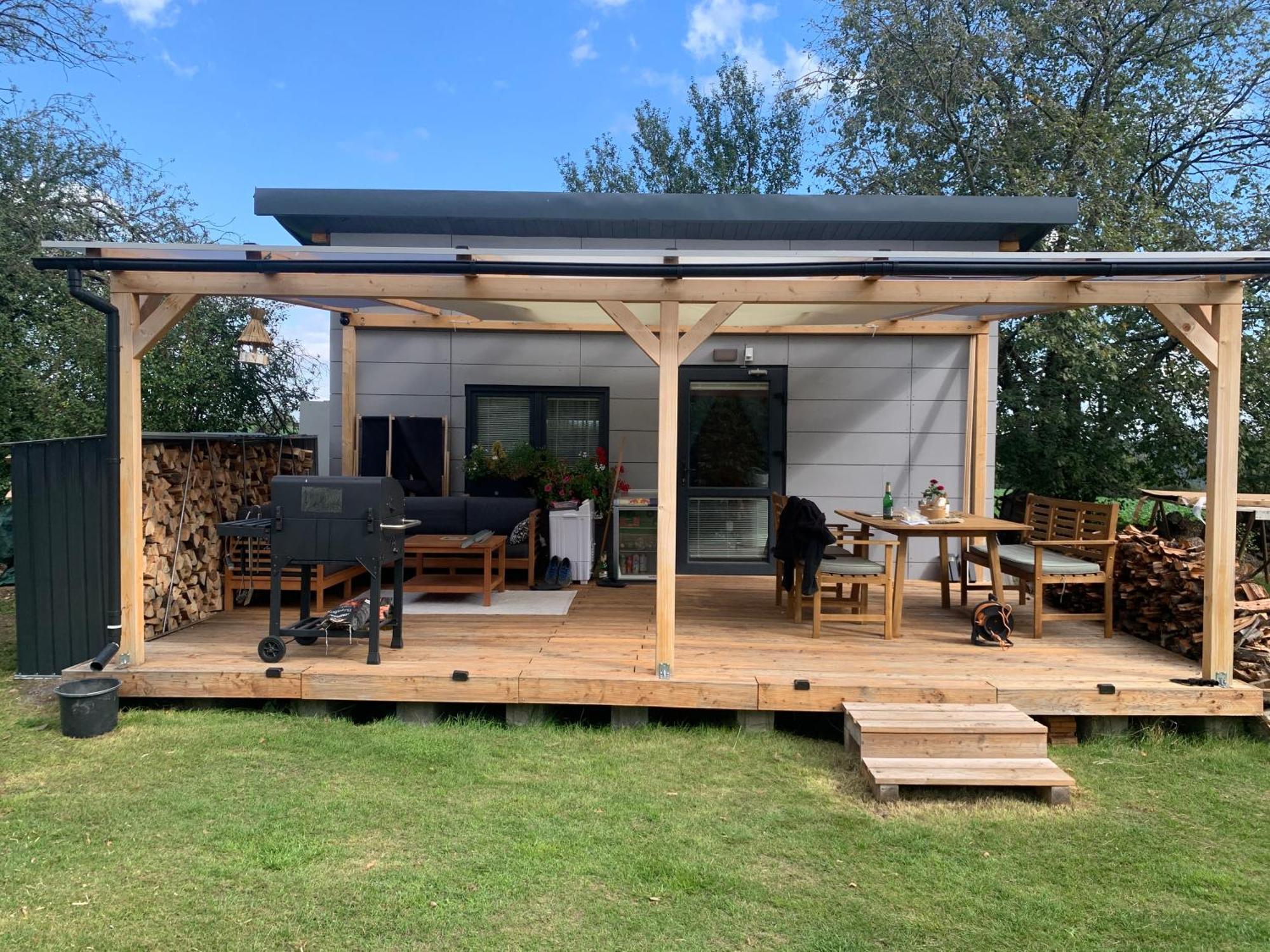 Tiny House - Chatka V Rezi U Prahy Husinec  エクステリア 写真